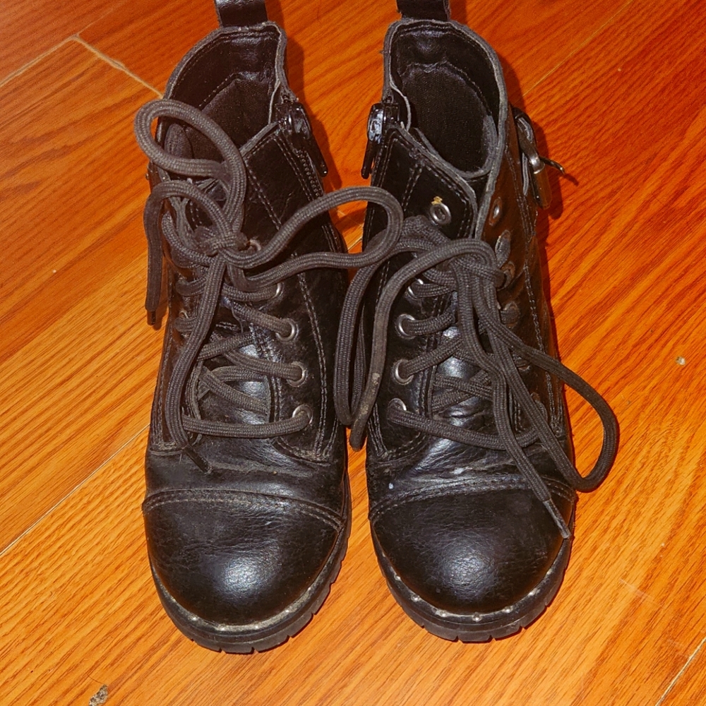 Little Girls Black Boots
